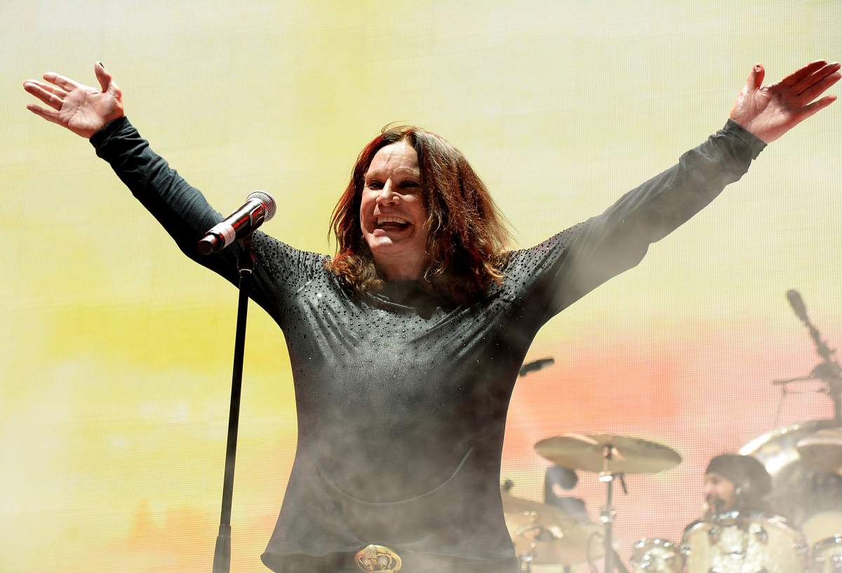 Ozzy Osbourne performs with Black Sabbath onstage at Madison Square Garden on Feb. 25, 2016 in New York City.