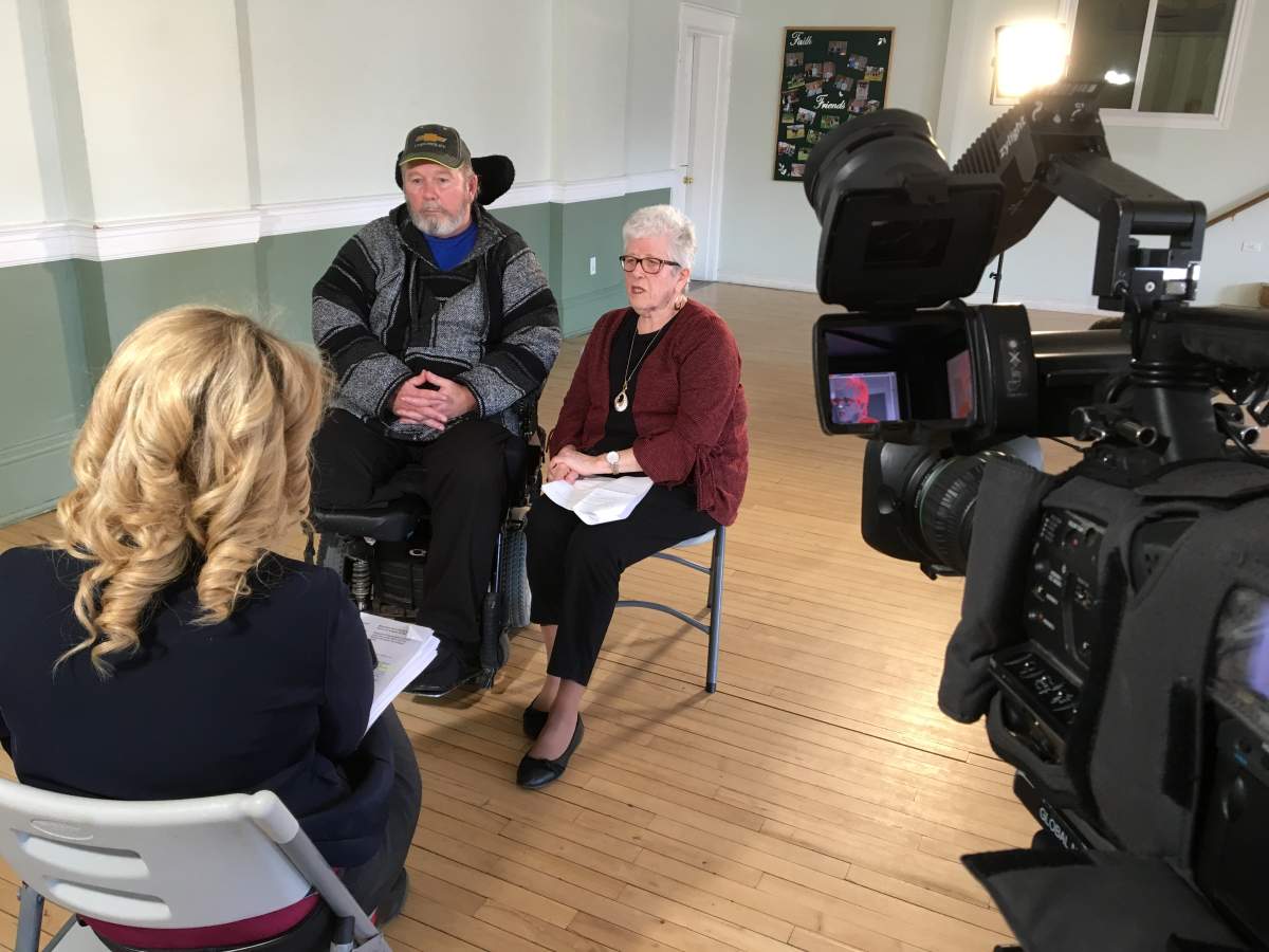 Peter Albers lives at Park Lane Terrace. He and his sister Mary Huurman share their concerns about care with Abigail Bimman.
