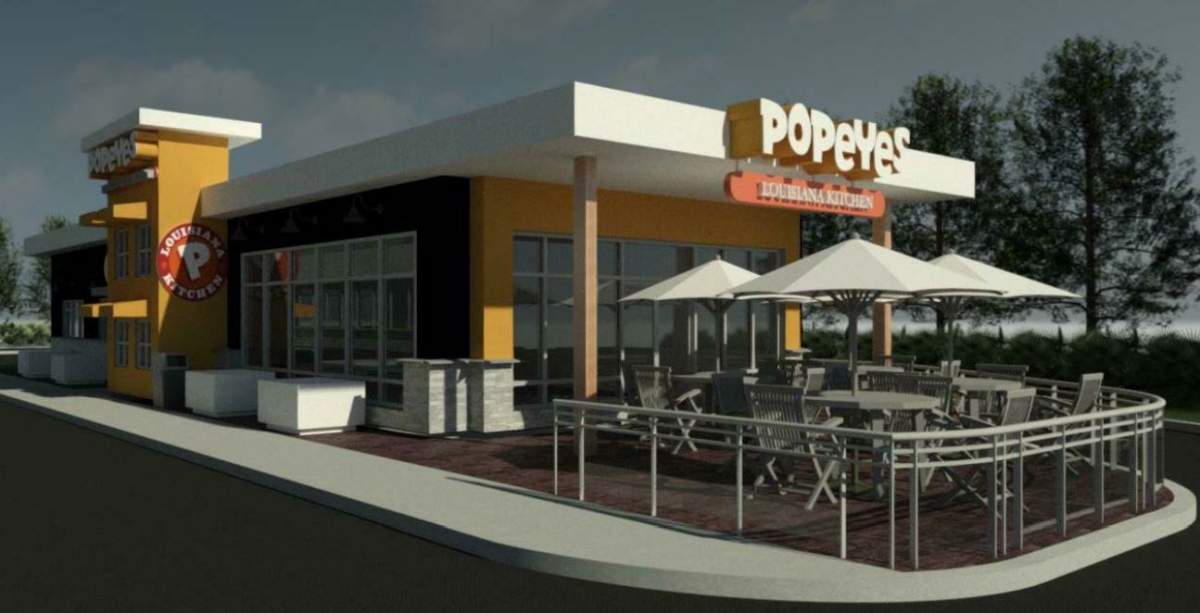 Popeyes plans to open a drive-through restaurant at Bath and Days Roads.