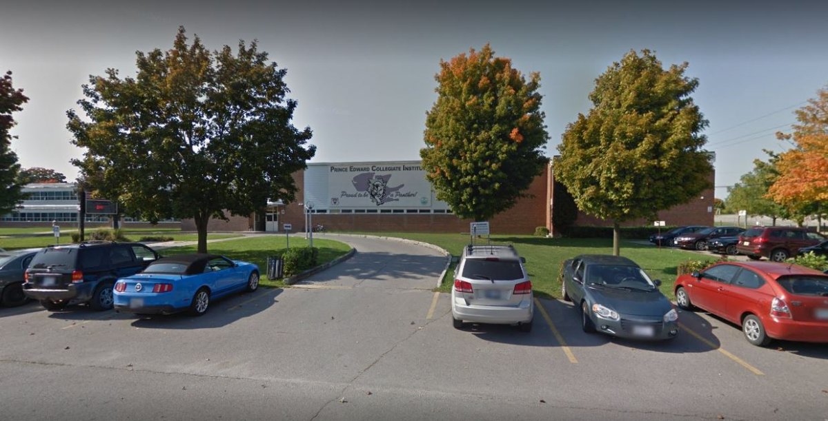 Prince Edward Collegiate Institute was put briefly under hold and secure Monday morning.