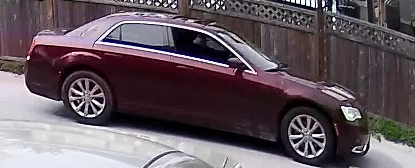 Police are looking for this vehicle in connection with a fatal shooting in Surrey on Friday.