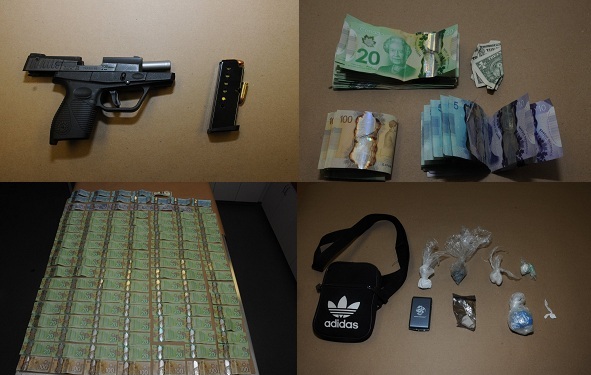 Brantford police say they seized a quantity of fentanyl, cocaine and cash, following a weekend traffic stop. 