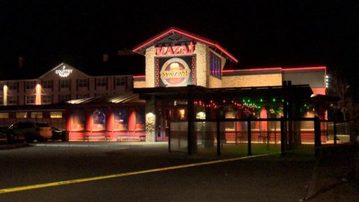 Two men were shot outside Mazaj Lounge and Restaurant on 37 Avenue N.E. at around 2 a.m. on Wednesday, April 3, 2019.