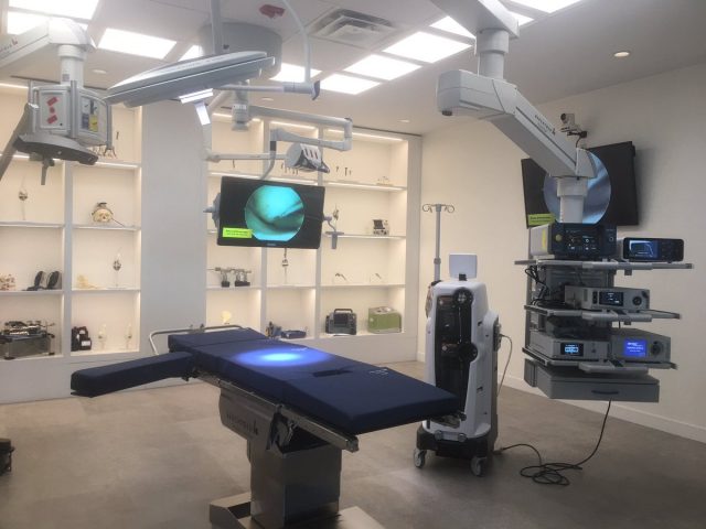 Stryker Canada has some of its equipment on display during the official opening of its Hamilton headquarters on Tuesday. 