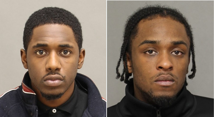 Dwight John (left) and Malik Christie are wanted in connection with Tuesday’s shootout.