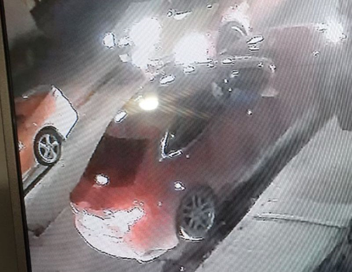 Investigators said this vehicle is believed to have been involved in a shooting in downtown Toronto early Saturday.