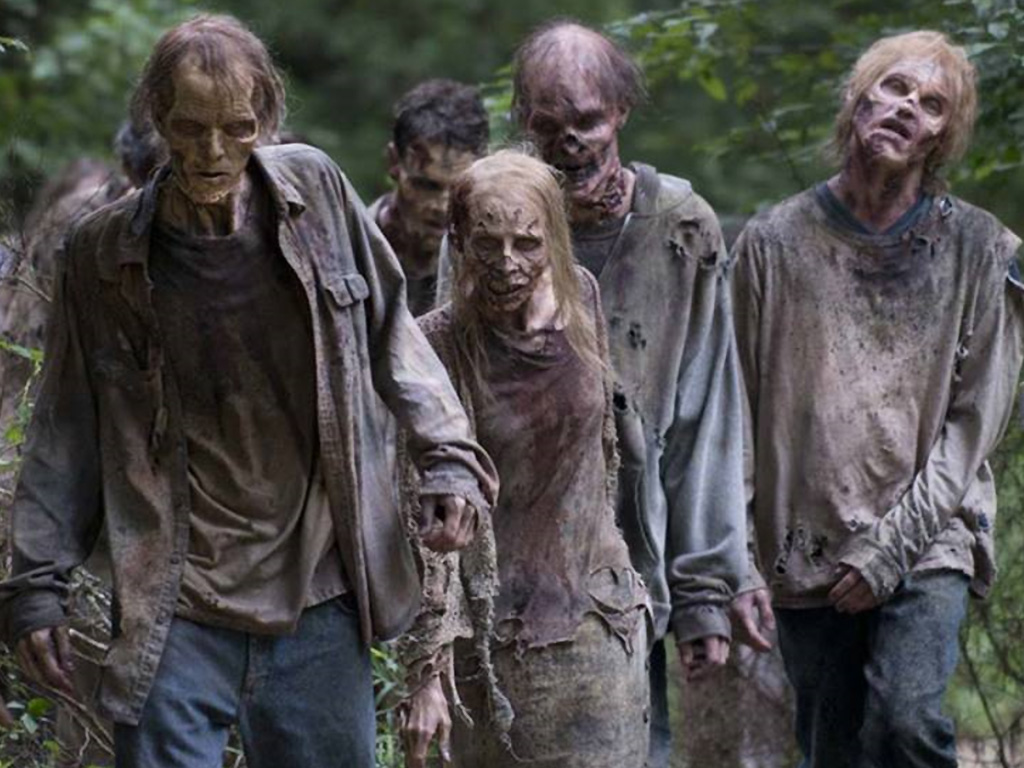 "Walkers" in a recent episode of 'The Walking Dead.'.