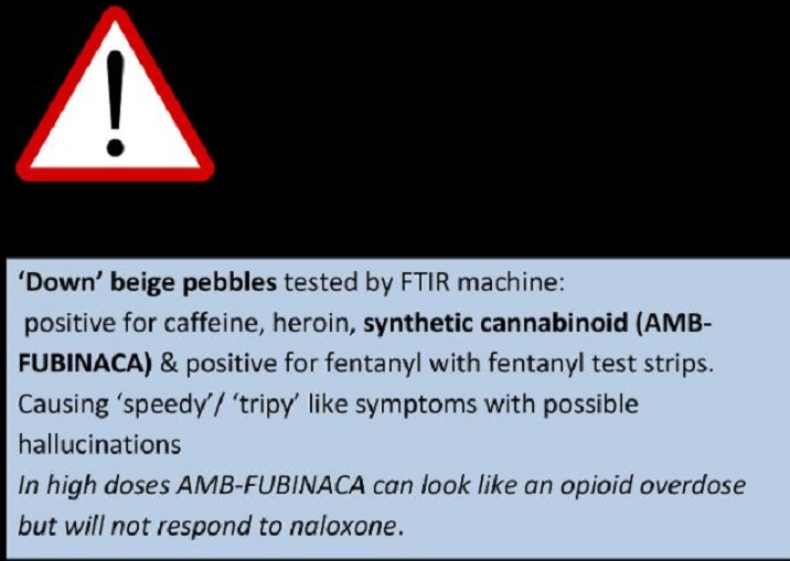 Interior Health has issued a warning about a synthetic cannabinoid that has
been linked to a so-called "zombie" outbreak in New York.
