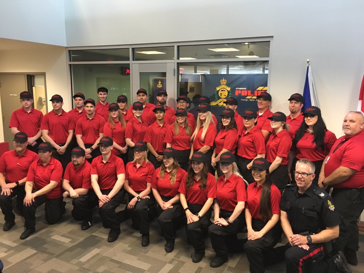 Watch volunteers completed their week long training and received their uniforms at the Lethbridge Police station.  