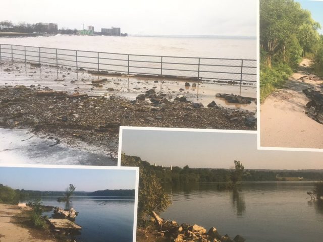 Hamilton's waterfront areas sustained heavy damage during storms in 2017 and 2018.