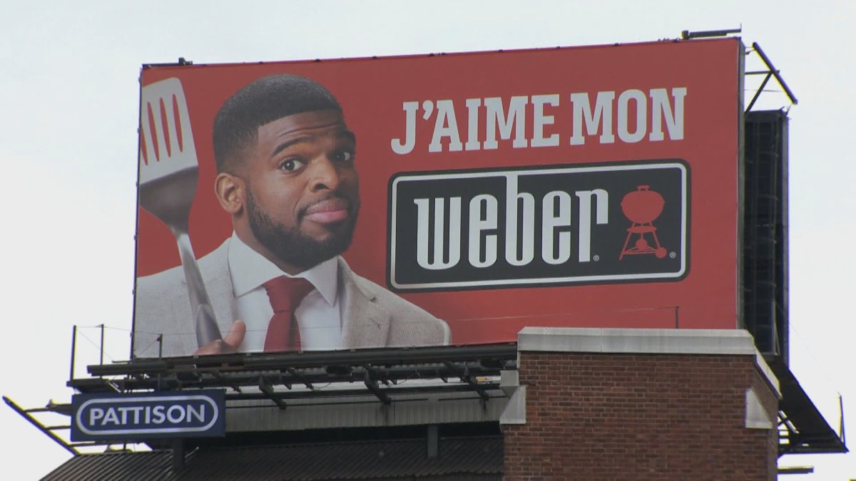 P.K. Subban appears in a Weber-Stephen Canada ad campaign. Friday, April 12, 2019.