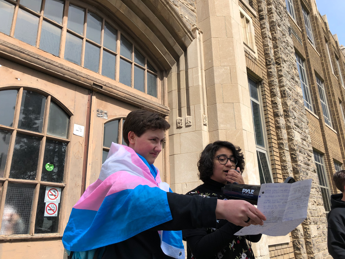 Hamilton students protest education cuts in province-wide walkout - image