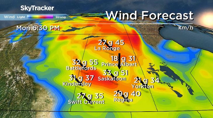 Strong winds to kick off April.