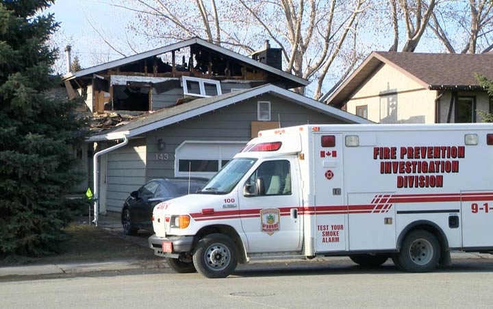 Firefighters said they faced windy conditions while putting out a house fire in Saskatoon’s Silverwood Heights neighbourhood on Tuesday.