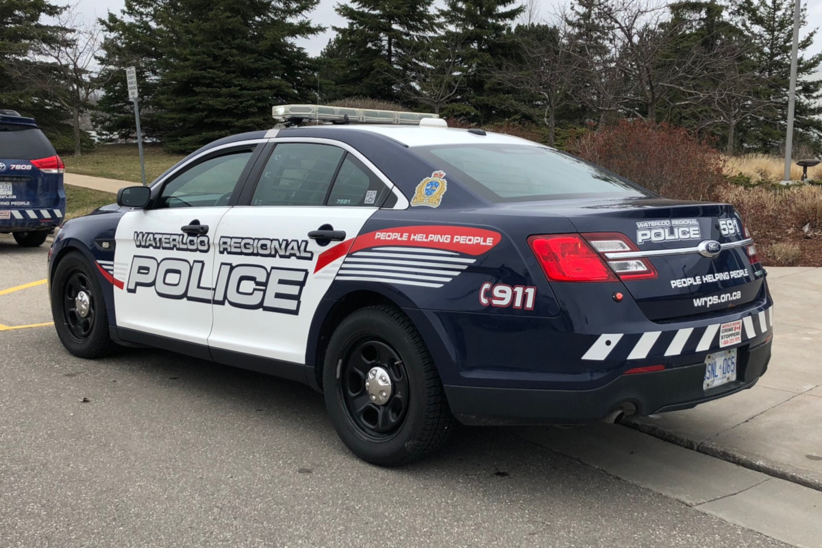 Waterloo Regional Police allege the motorcyclist left the scene after crashing into a gated business on Hayward Avenue.