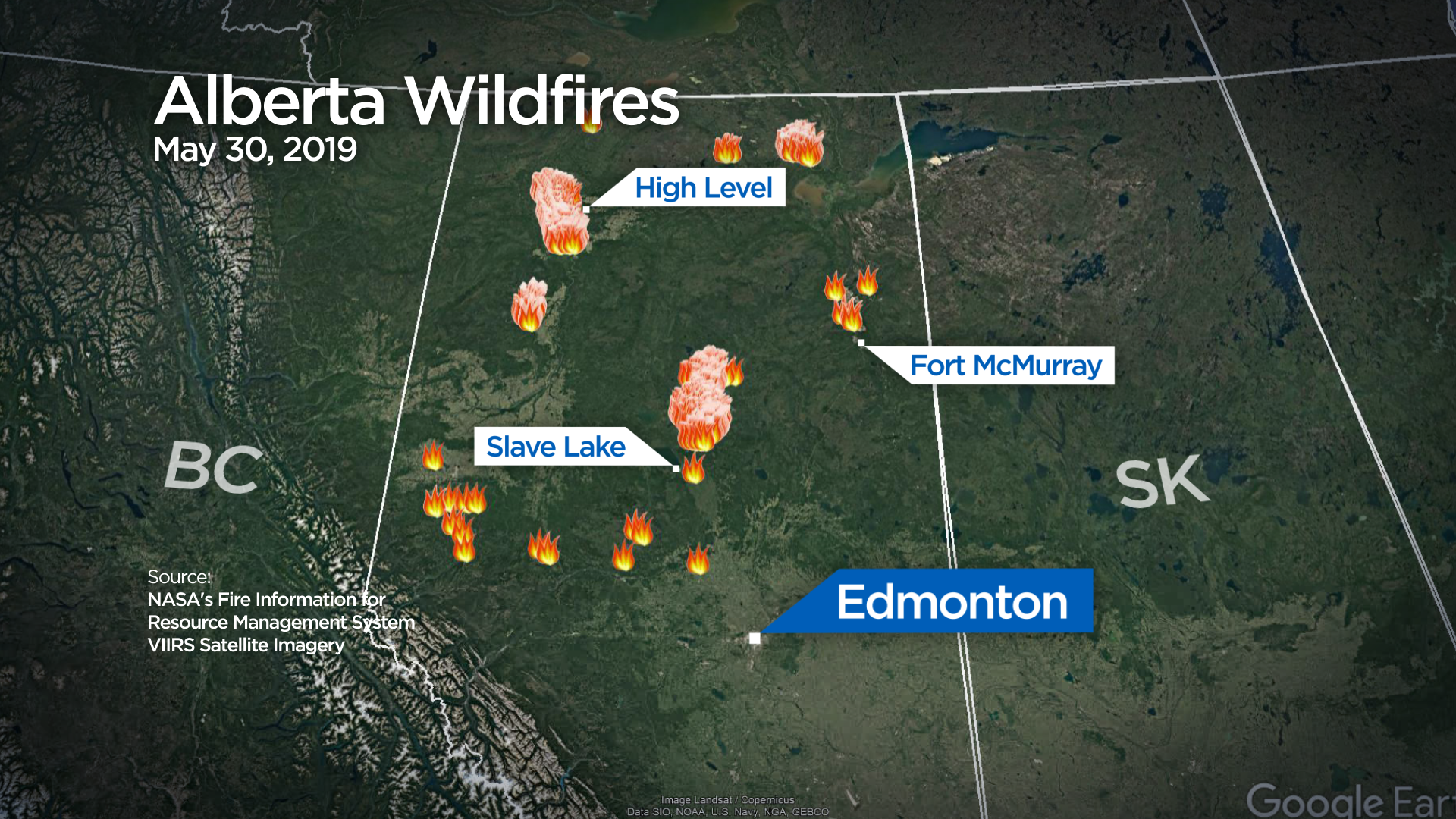 Special Air Quality Statement Covers Nearly All Alberta Due To Wildfire   05 30 Abfiresmopmay30  