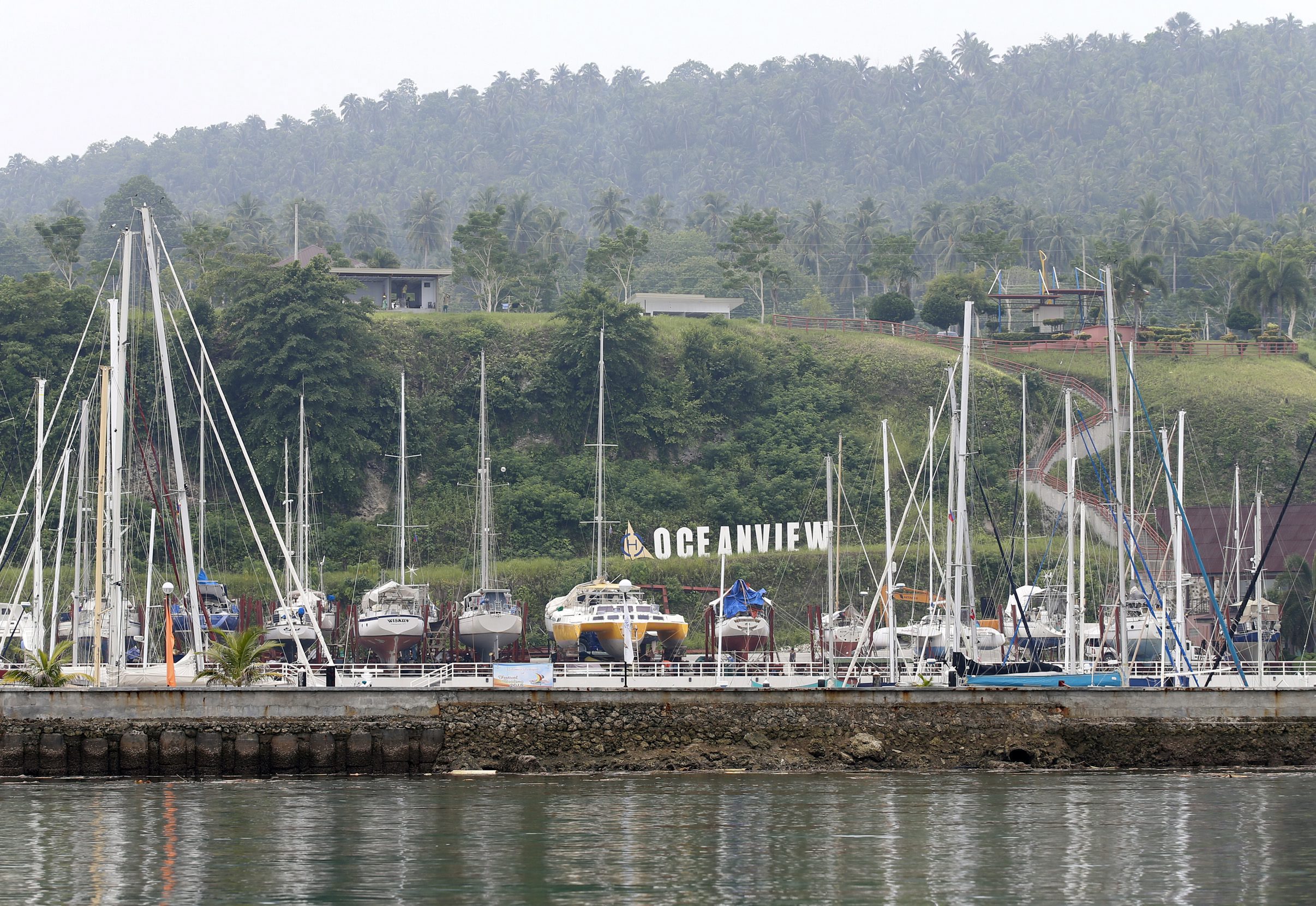 The Holiday Oceanview resort on Samal island, southern Philippines, Sept. 23, 2015. EPA/STR