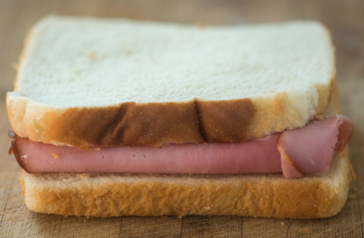 Black Forest Ham is shown on white bread in Montreal, Tuesday, October 27, 2015. 