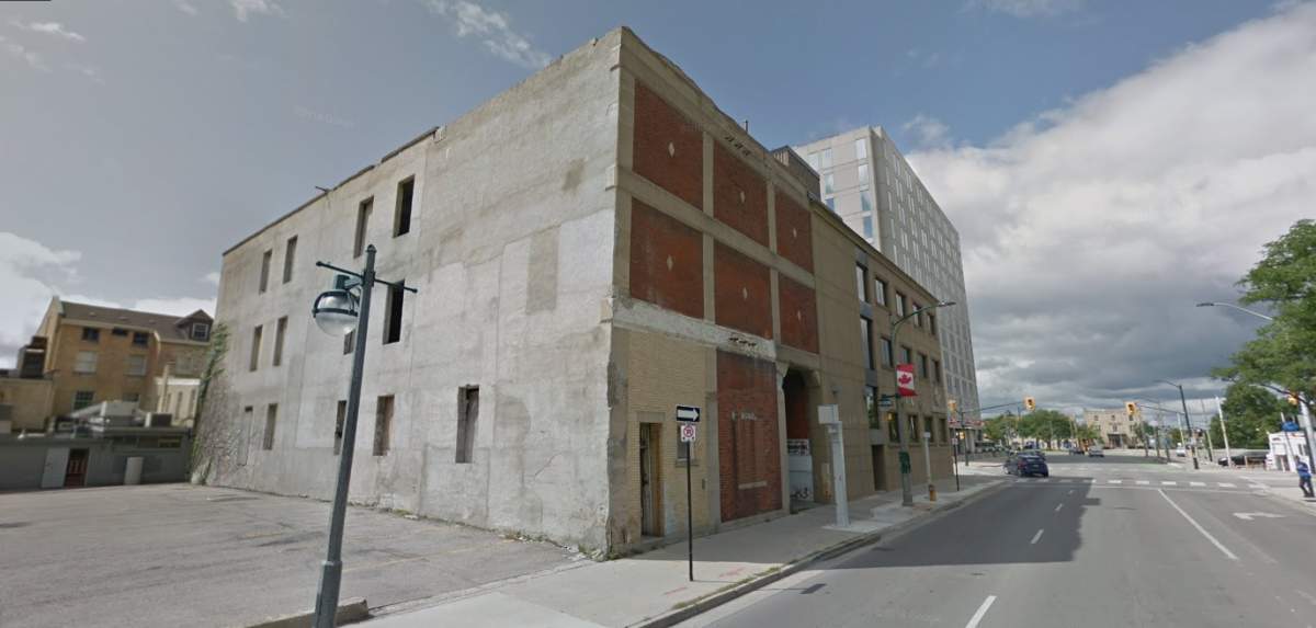 The empty building at 123 Queens Ave. is an "eyesore," according to one of its neighbours. 