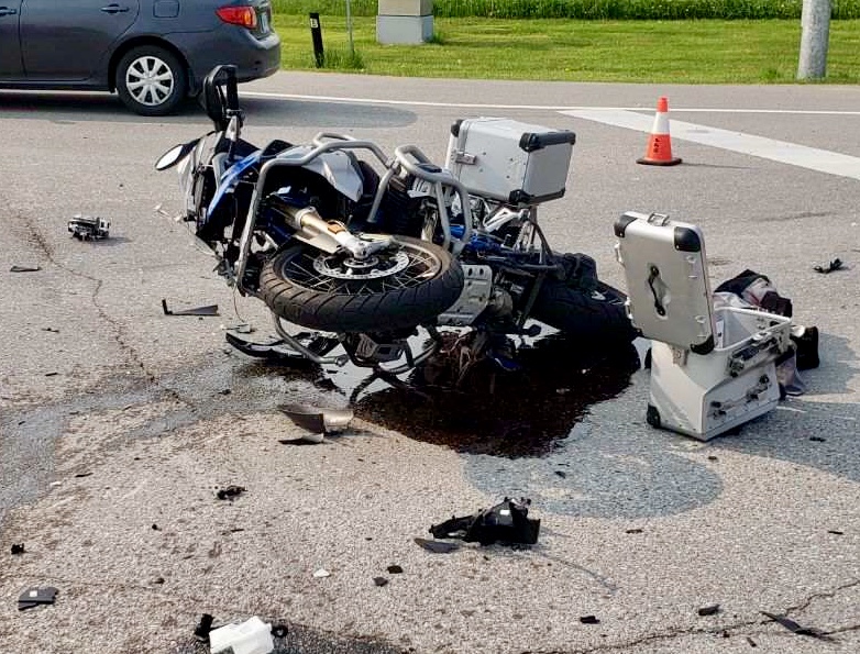 Wellington County OPP say a man was airlifted to hospital following a crash Thursday morning in Guelph-Eramosa Township.
