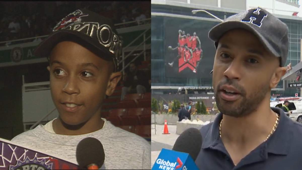 Kenny Perry in 1995 (left) and in 2019 (right). (Global News)