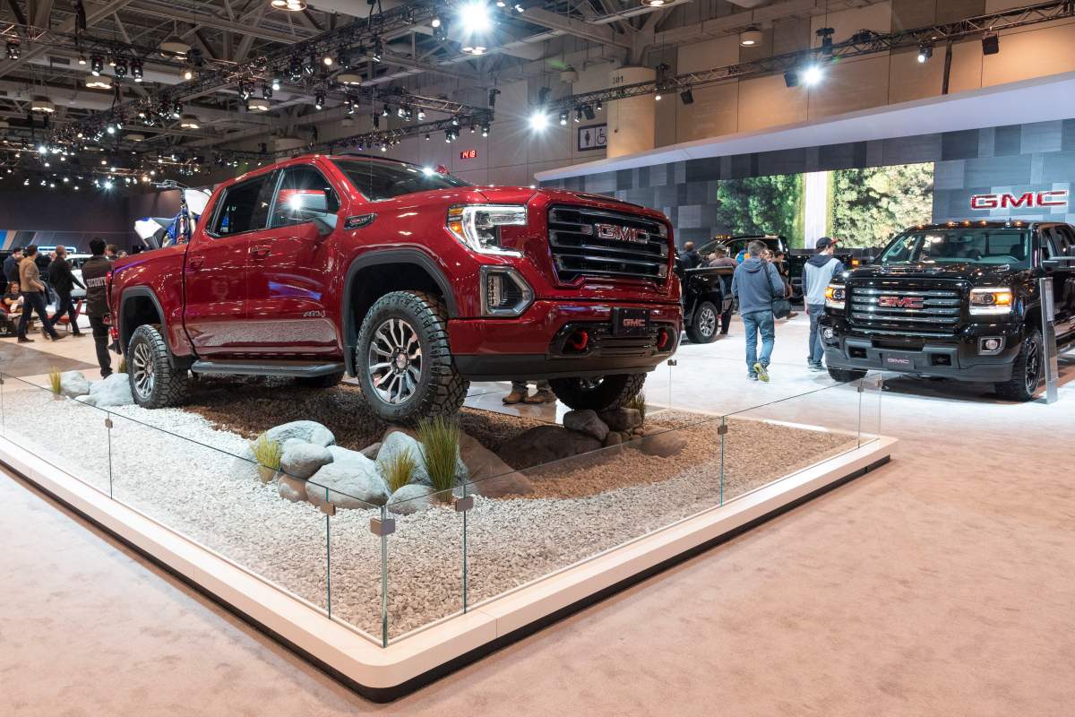 2019 GMC Sierra AT4 on display at the 2019 Canadian International Autoshow at the Metro Toronto Convention Centre in Toronto, Ontario on February 16, 2019.