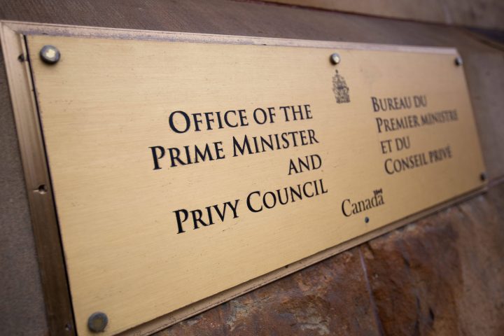 PMO and Privy Council office in Ottawa, Ontario on Saturday, April 20, 2019. 
