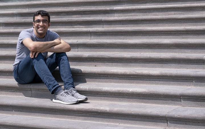 Student Georges Awaad is seen on the McGill University campus in Montreal on Wednesday, May 22, 2019. 