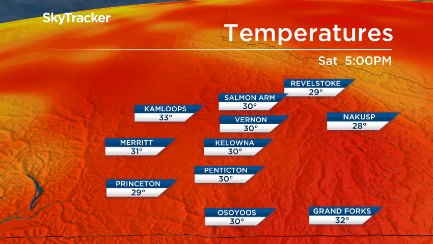 30 degree heat continues in the Okanagan into the beginning of June.