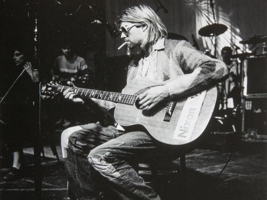 The late Kurt Cobain, frontman of Nirvana, in 1993.