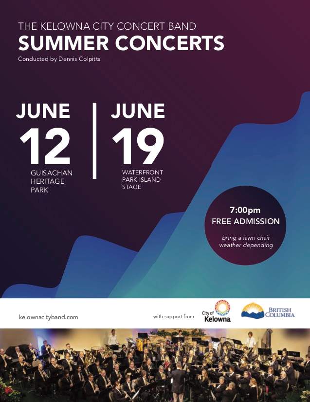 Kelowna City Band Summer Concert June 12 - image