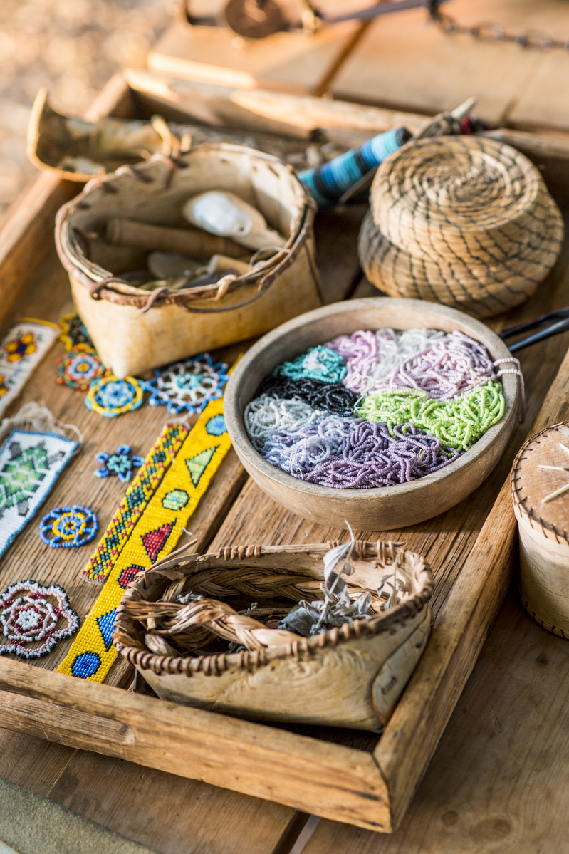 Cree Crafts at Elk Island National Park: Beaded Earrings - image