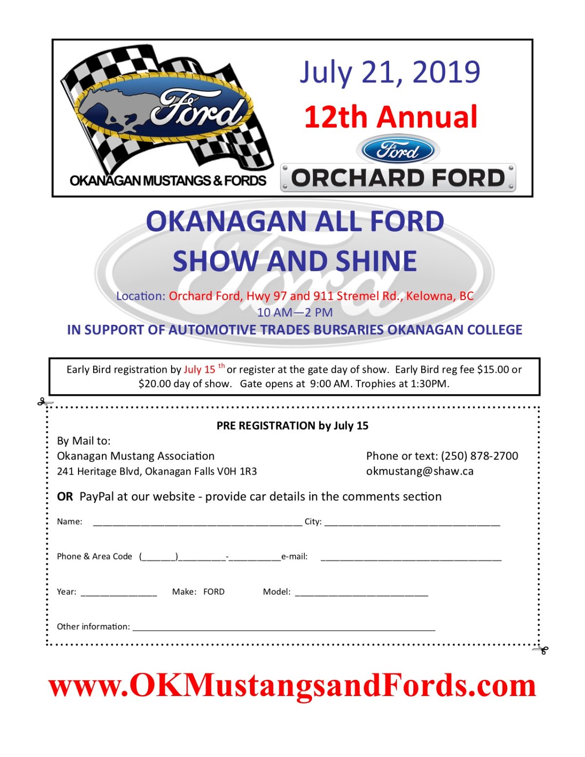 12th Annual ALL FORD Show & Shine - image