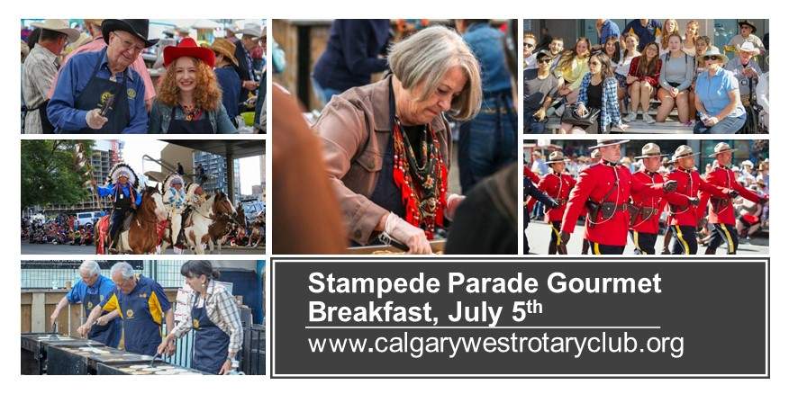 Stampede Parade Gourmet Breakfast! Bleachers (Calgary West Rotary Club) July 5th - image