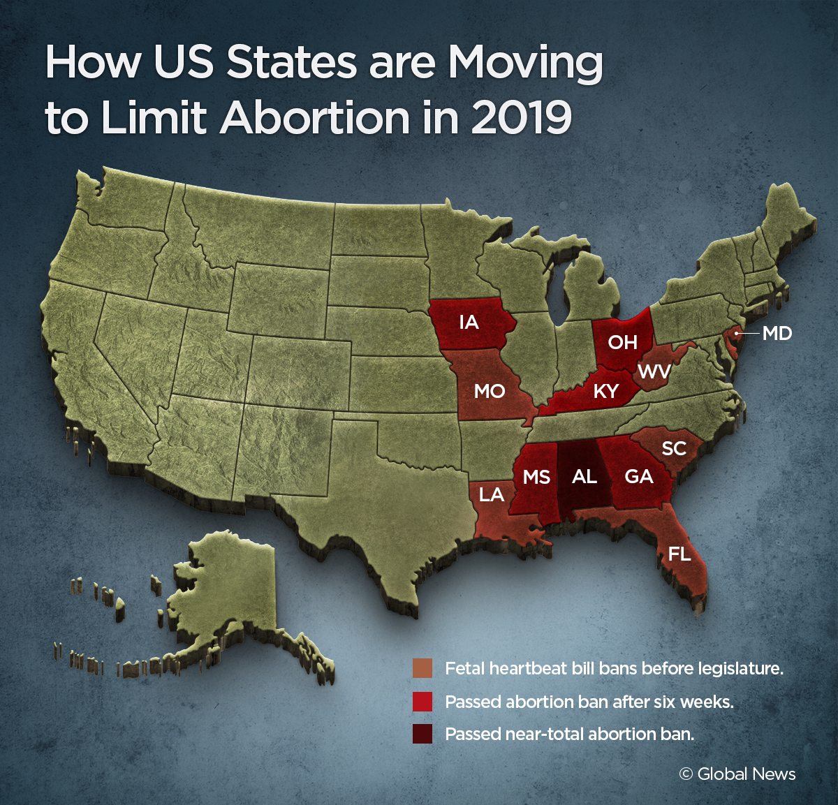 Here are the U.S. states pushing to ban abortions in 2019 National