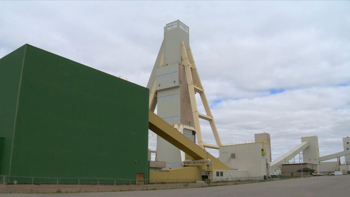 A Nutrien potash mine in Allan, Sask., is shown in this file photo. On Aug. 2, 2018, an employee was injured at the Nurtrien Rocanville Mine Mill.