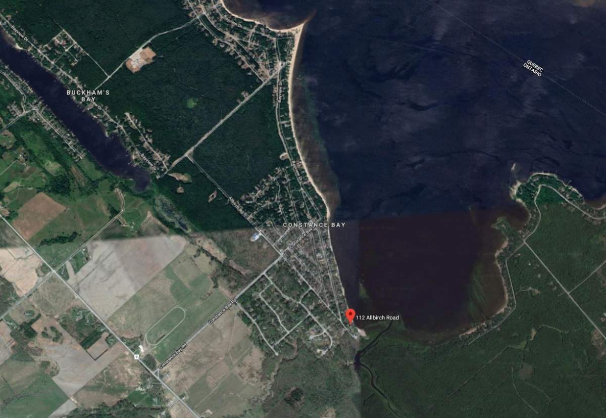 Ottawa Fire Services say no one was injured when a flooded home on Allbirch Road in Constance Bay, in Ottawa's rural west end, caught fire early on Wednesday morning.