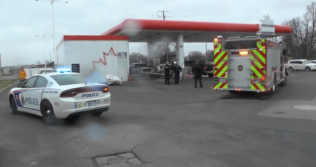 A man has been charged with arson in connection to a fire at a gas station in Peterborough on April 20.