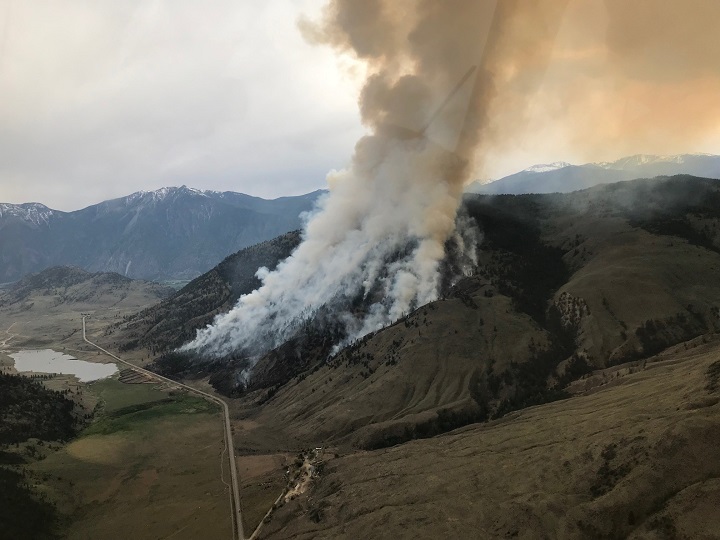 The B.C. Wildfire Service conducted a planned burn on the Richter Creek wildfire west of Osoyoos in May.
