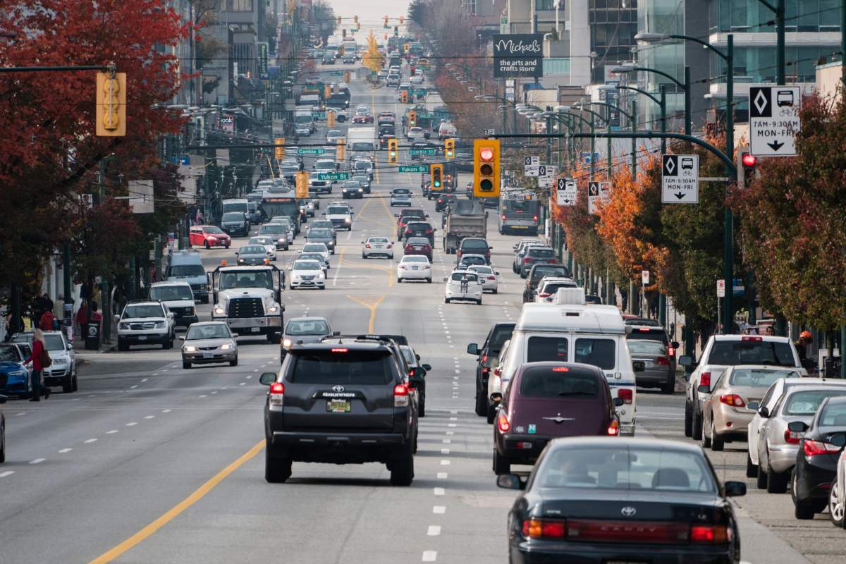 Traffic in Vancouver, October 2017