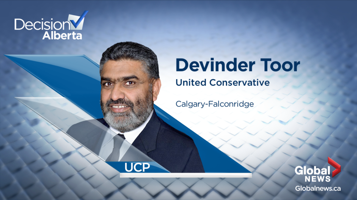 A recount confirmed UCP candidate Devinder Toor won the Calgary-Falconridge riding by 91 votes, not the previously-counted 96 votes.