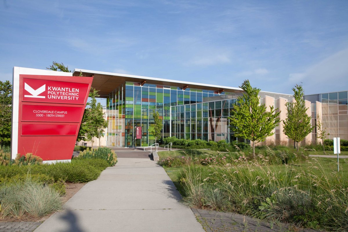 Kwantlen's Cloverdale Campus. The institution says it has closed and evacuated all five of its Metro Vancouver campuses due to an unsubstantiated threat.