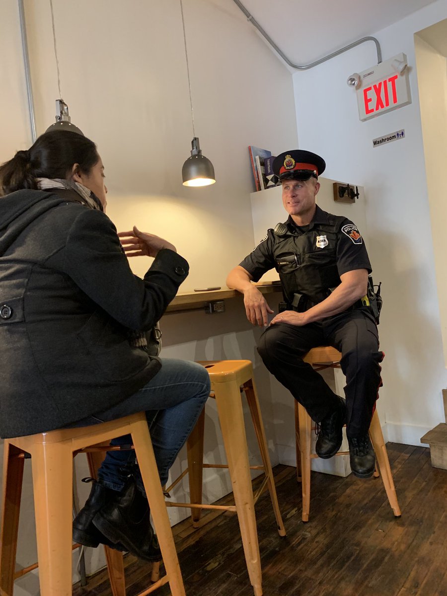 The owner of Café Oranje said despite a small demonstration, their Coffee with a Cop event on Tuesday was a success.