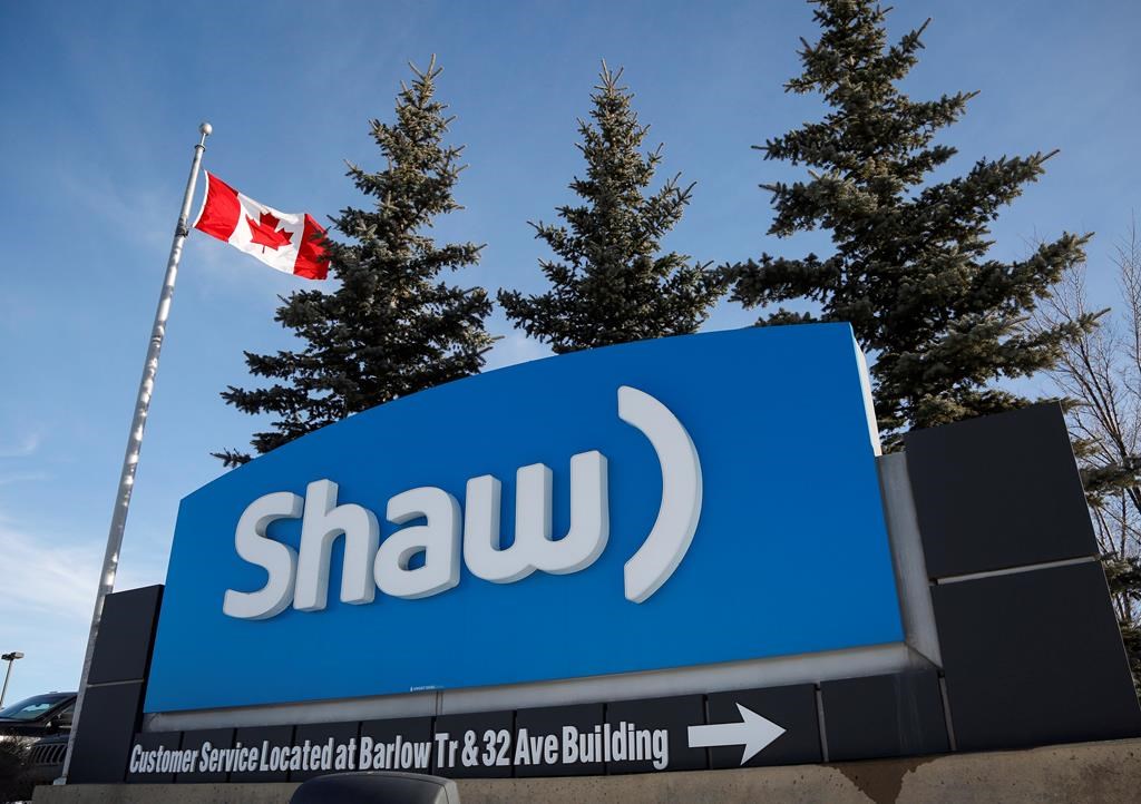 A Shaw Communications sign at the company's headquarters in Calgary, Wednesday, Jan. 14, 2015.