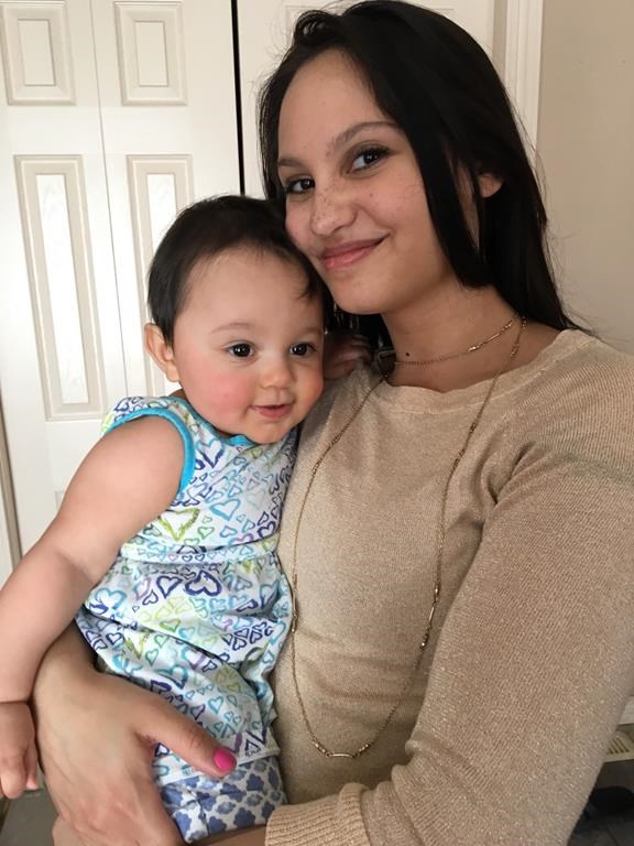 Aliyah Sanderson, 22-months old, and her mother Jasmine Lovett, 25, are shown in this undated handout photo.