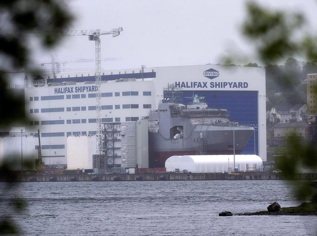The Irving Shipbuilding facility is seen in Halifax on June 14, 2018.