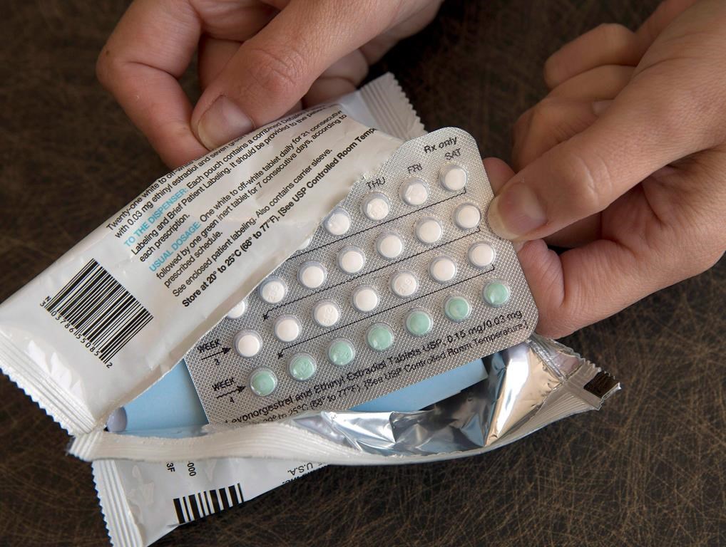 A one-month dosage of hormonal birth control pills is displayed Friday, Aug. 26, 2016, in Sacramento, Calif.