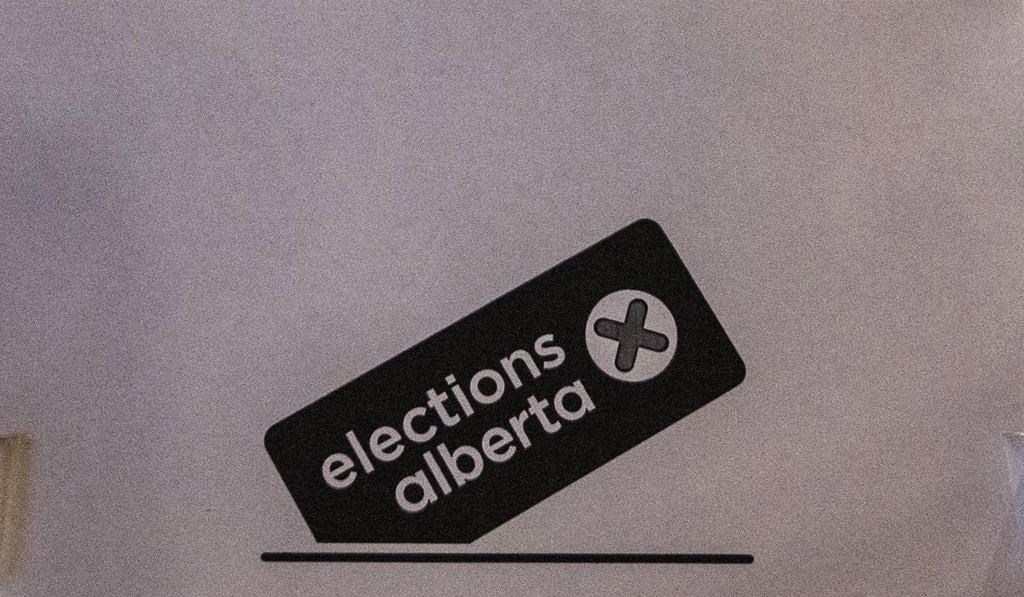 An Elections Alberta sign is shown in Edmonton on Tuesday, April 16, 2019.
