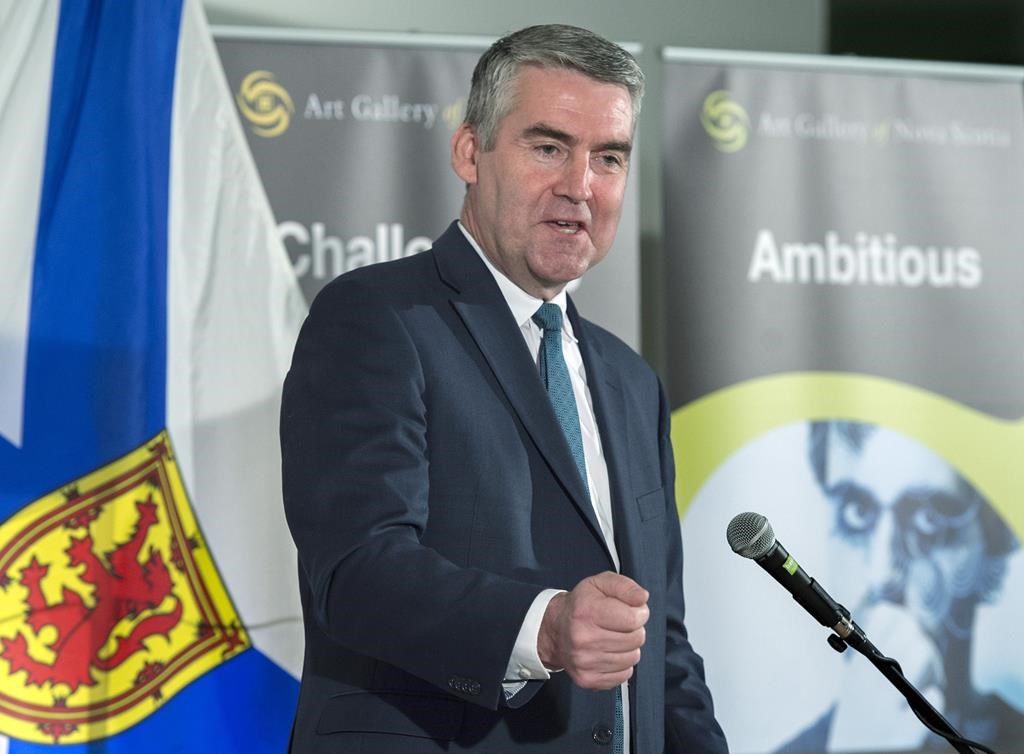 Premier Stephen McNeil speaks in Halifax on Thursday, April 18, 2019.