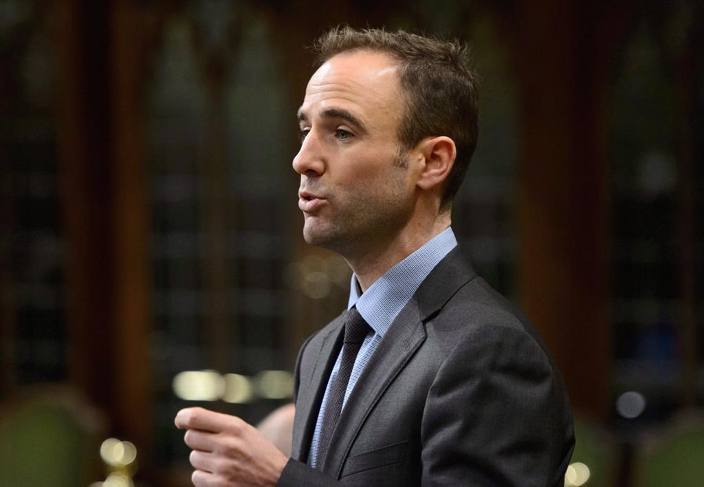 Liberal MP Matt DeCourcey, the parliamentary secretary to the minister of Immigration, stands during question period in the House of Commons on Parliament Hill in Ottawa on Friday, Dec. 7, 2018.